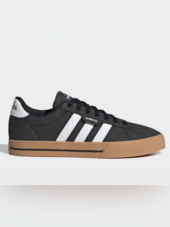 adidas Other - Adidas Daily 3.0 Gray White Canvas Skate Sneakers Tan Gum Sole 8.5
